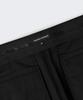 MUSINSA STANDARD Whipcord Curved Hidden Banding Slacks [Black]