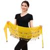Gold Color Coins Bellydance Waist Chain Three Layers Dancing Waist Belt  Indian Dance