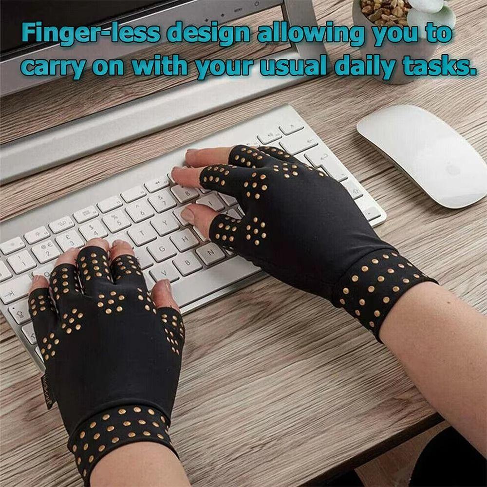 Anti-UV Arthritis Therapy Gloves Elastic Cycling Driving Gloves Magnetic Gloves  Running Sports