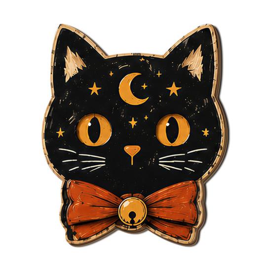 Fall Home Decor for Tables Vintage Halloween Wooden Decor, Cat Mummy Skeleton Figurines, Festive Tabletop Farmhouse Centerpiece Shelf Mantel