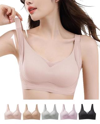Sagging Prevention and Correction Seamless Seamless Beautiful Breasts Cross Mesh Neck High Armpit No Sports Cleavage Night Day and Night Use L