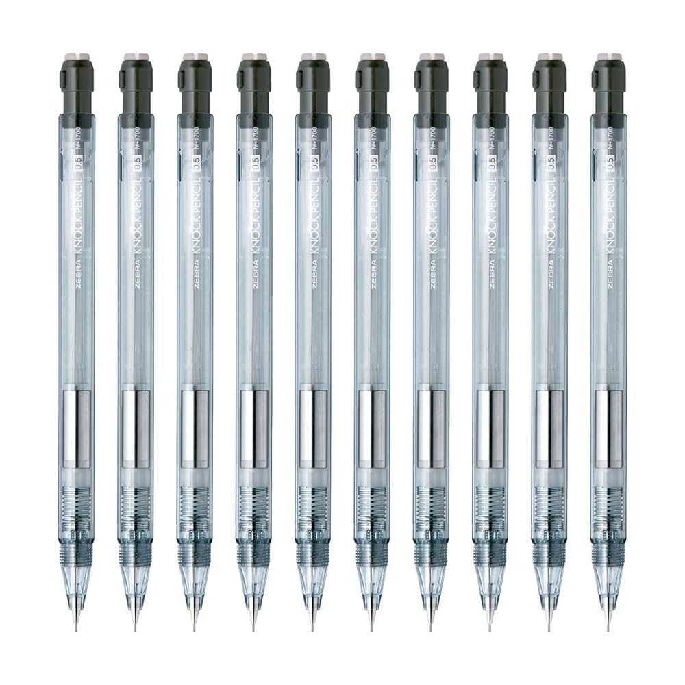 

Zebra mechanical pencil knock pencil transparent 10 pieces M-1700 0.5mm B-MA117-C