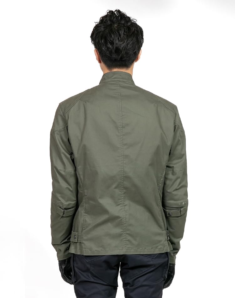 Powerage Cotton Riders Jacket PJ-24102 (XXL, Olive)