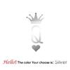 2pc 5pc 10pcs Motor Helmet Sticker Queen Vinyl Decals For Motorcycle Helmet Decal Decor Royal Q Stickers
