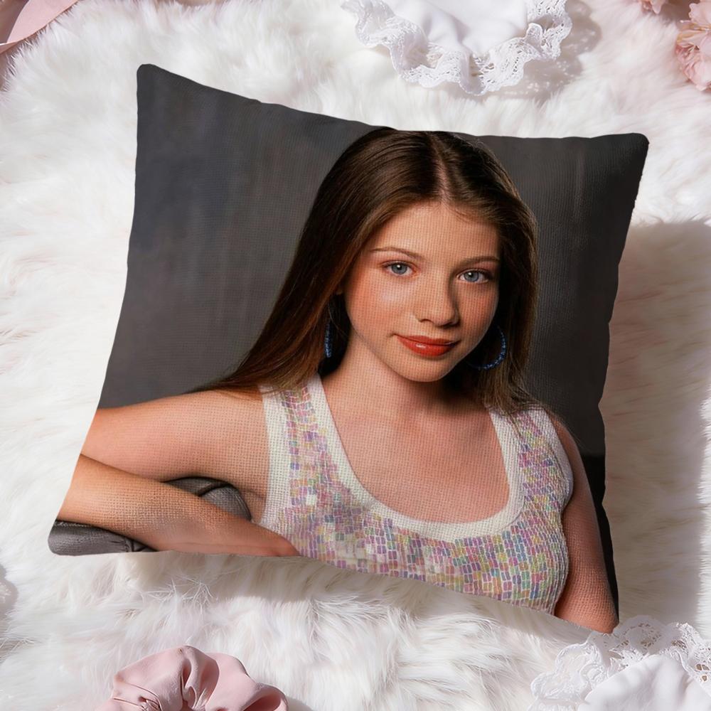 M-Michelle T-Trachtenberg Cushion Cover Premium Comfort Reversible Pillow Cove -Two In One Design for Any Room & Car Interior