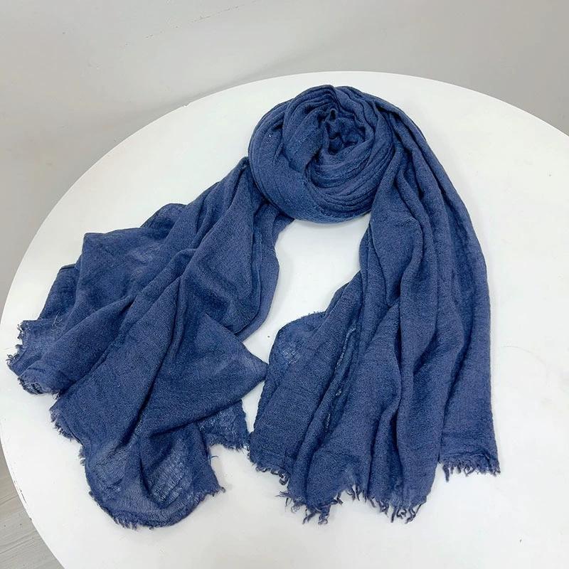 Autumn And Winter Vintage Wool Scarf Warm Shawl For Lady Classical Stripe Long Winter Wool Scarves