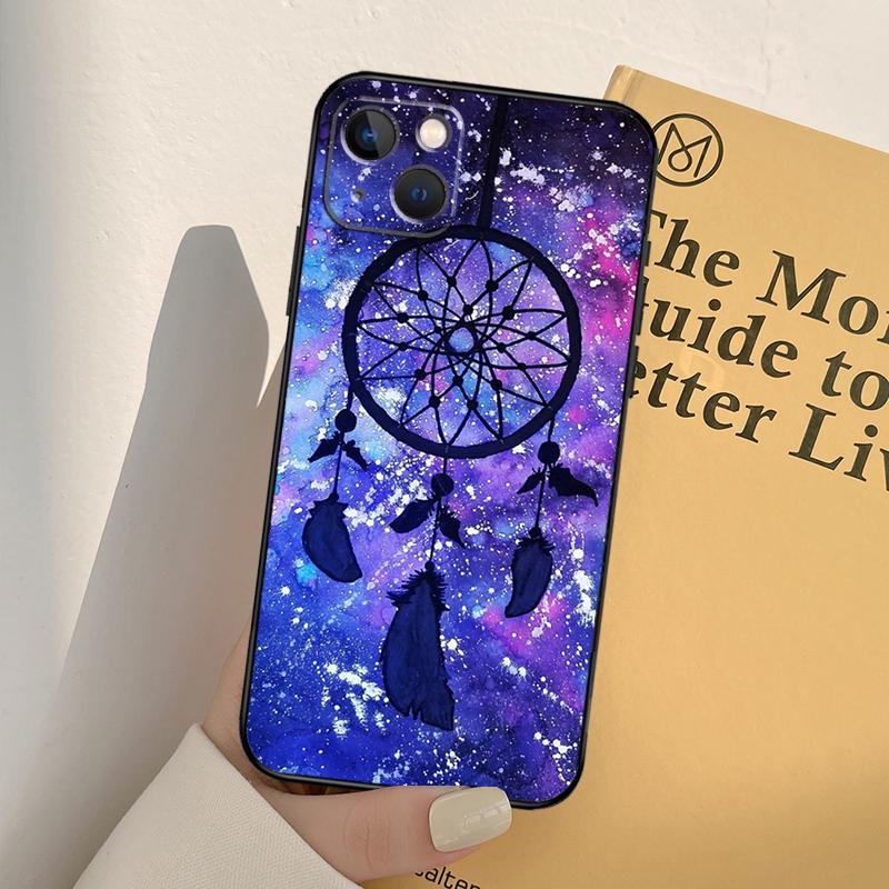 Dream Catcher Feather Wolf Phone Case For iPhone 17 16 14 13 12 11 15 Pro Max mini XR 16e 15 16 Plus 17 Air Full Cover
