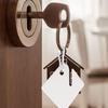60Pcs Blank Key Tags 1.5 Inch Slotted Plastic Tags with Metal Snap Hooks White Square Hanging Tags for Key Cabinets Boxes Lockers Sturdy Frosted