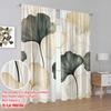 2pcs,2D Plane Printing Curtains&Window Treatment Ginkgo Harmony (2) Polyester Easy Install (without Rod) Versatile All Use for