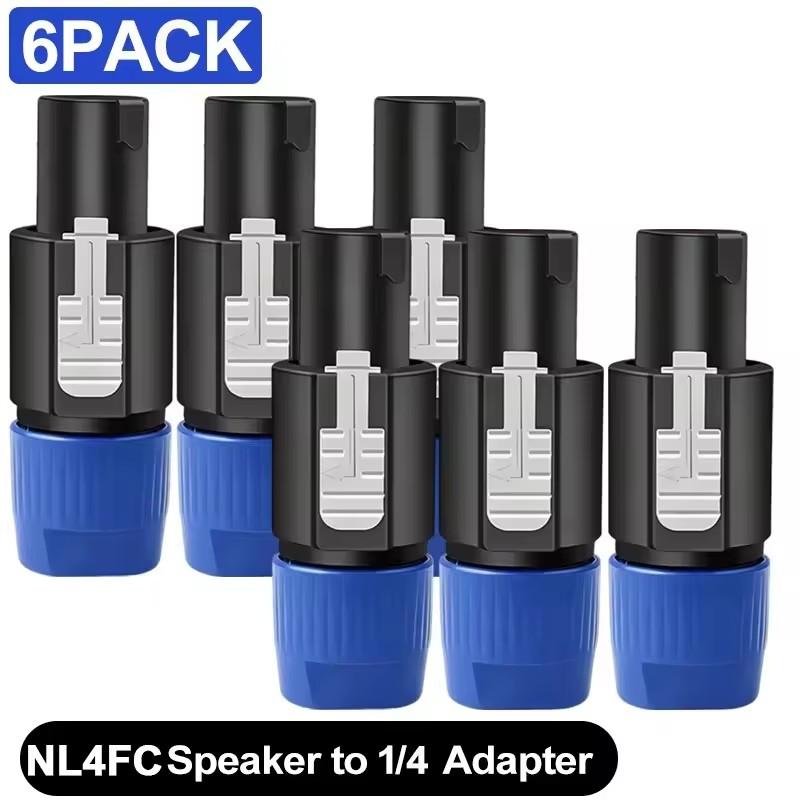 NL4FC Twist Lock 4 Pole Speaker Plug Connector Adapter Compatible for NL4FX NLT4X NL2FC for Amplifier Speaker Interconnect