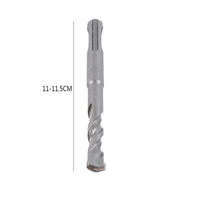 Handle Two-Pit Two-Slot Electric Hammer Drill Bit Concrete Wall Impact Drill Straight Shank