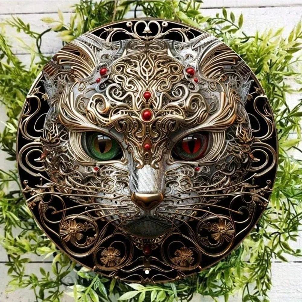 

Lanvyka Silver Panda Metal Sign 8x8 Inch Vintage UV Resistant Scratchproof Wall Art Home Kitchen Bar Decor 20x20