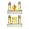 Mubarak Ornament, Tabletop Decor Accessories LED 3D Party Eid Decor, for Gift