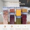 7PCS Food Storage Containers Kitchen Storage Container BPA Free PP Pantry Organization with Lid