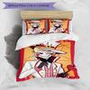 3pcs Duvet Cover Set (1*Duvet Cover + 2*Pillowcase, Without Core), Hazbin Hotel Print Bedding Set, Bedroom Decor, All‑Season, Gift