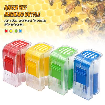 1 Pc Plastic Bee Queen Marking Bottle Catcher Handed Marker Bottle Plunger Plush Beekeeping Tools Garden Beekeeper Fittings