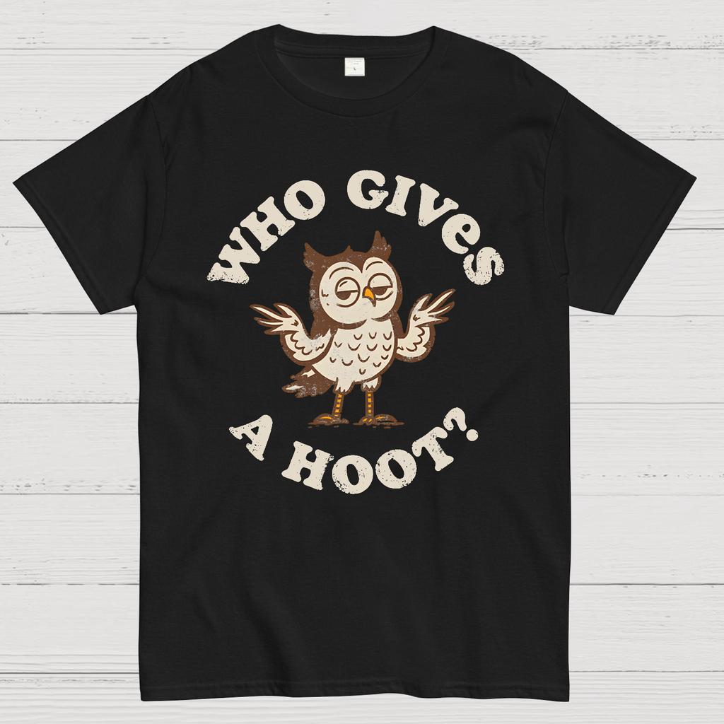 Who Gives a Hoot Cotton Summer Casual Cool Loose T-Shirt