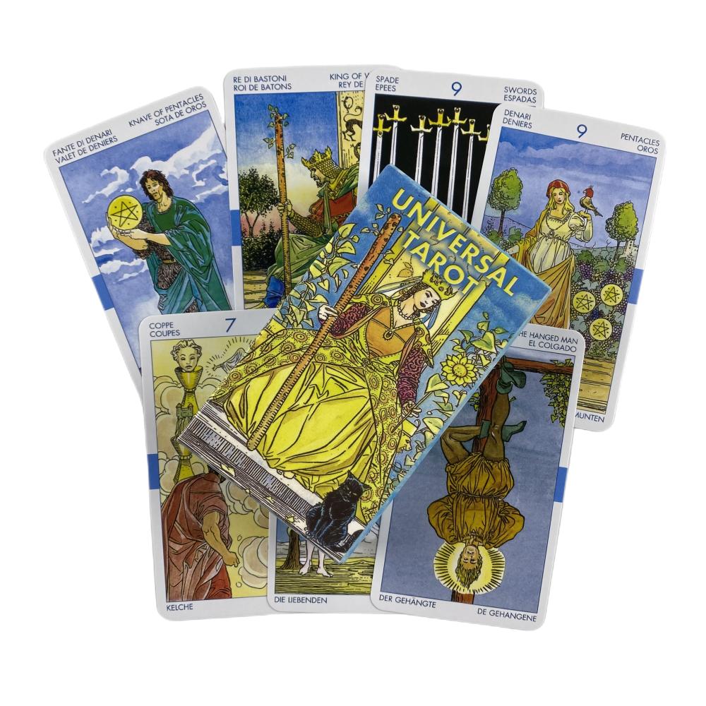Universal Tarot Cards A 78 Deck Oracle English Visions Divination Edition Borad Playing Games