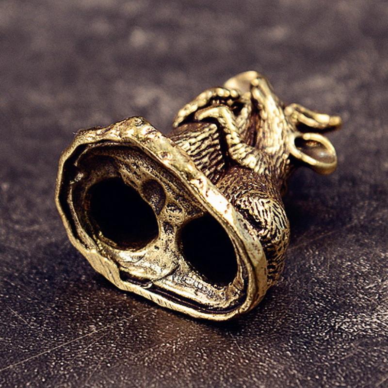 1Pcs Rat Small Statue Miniatures Desktop Ornament Antique Copper Love Mouse Figurines Living Room Home Decor Crafts Accessories