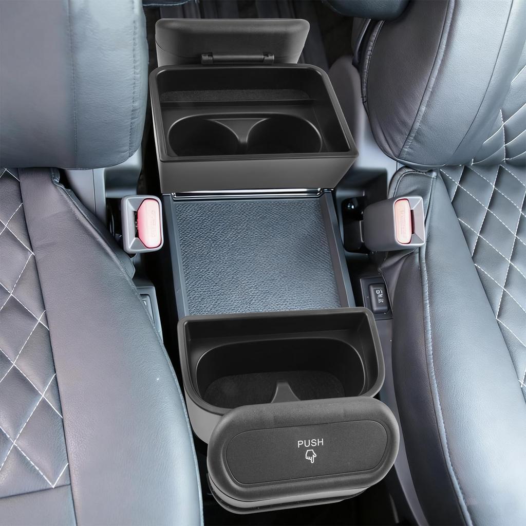 SHAOHAO New Mitsubishi Delica D5 Dedicated Console Console Box Cup Holder Car Trash Can Delica D5 Model Console Tray Storage Box Cup Holder Car