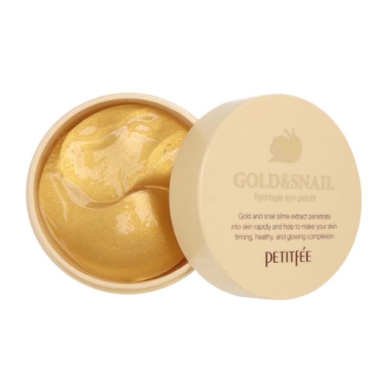 

Petitfee Gold & Snail Hydrogel Eye Patch – Brightening, Firming & Nourishing Under-Eye Treatment (60 patches / 30 pairs)