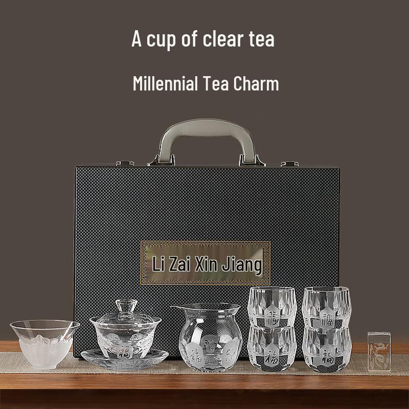 

MULTIPOTENT ROLANDA Five Blessings Crystal Kung Fu Tea Set