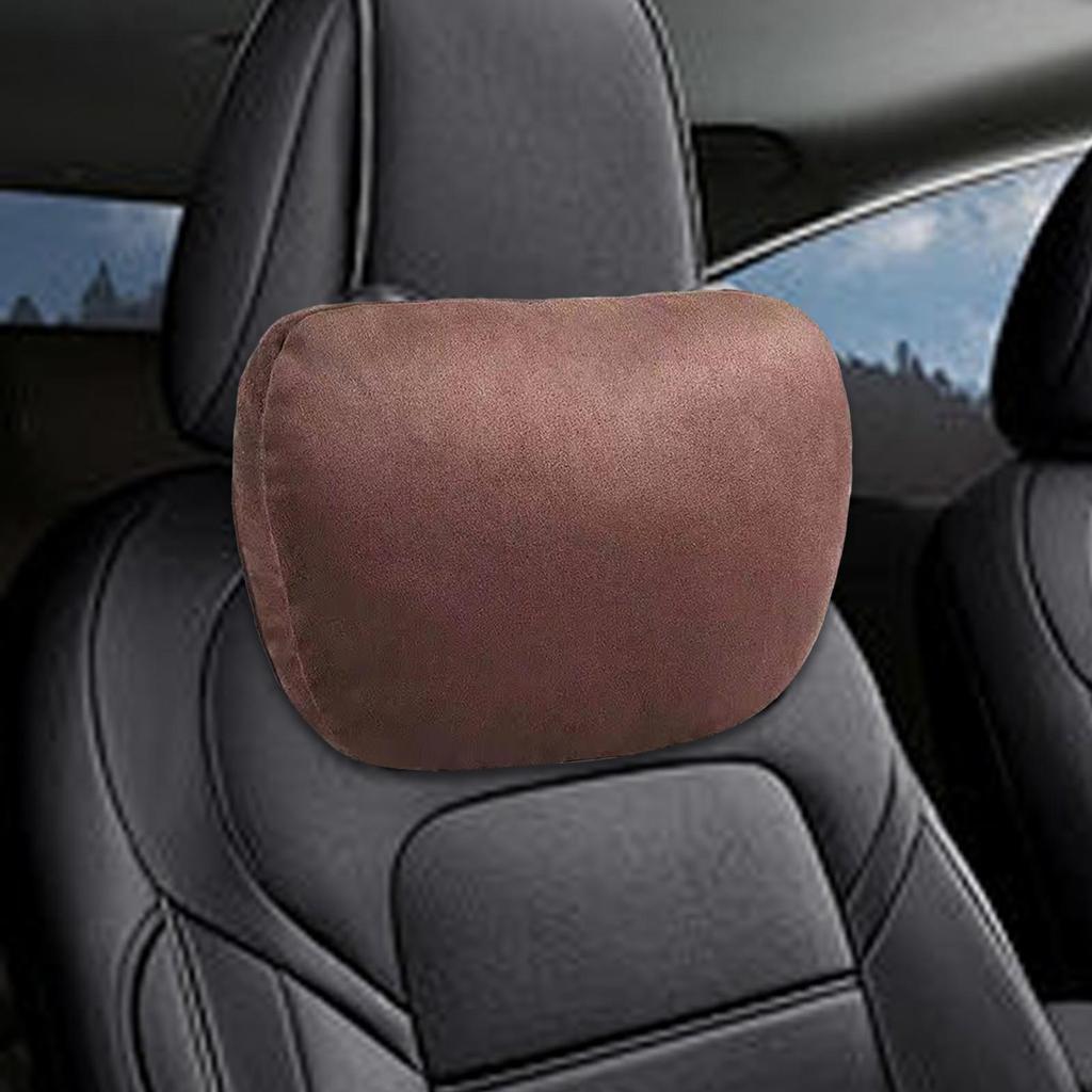 Car Neck Pillow Car Headrest Comfortable Auto Accessories for Driving Suede Easy