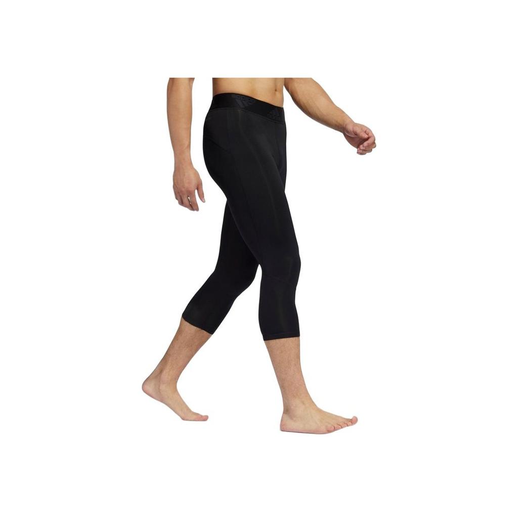 Adidas Aeroready Letter Fitness Training Tight Sweat-Wicking Seven-Quarter Pants Men Shorts Black GC8251