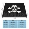 Jolly Roger Pirate Flag Skull & Crossbones Blanket For Sofa Bed Travel Jolly Roger Pirate Skull Skull And