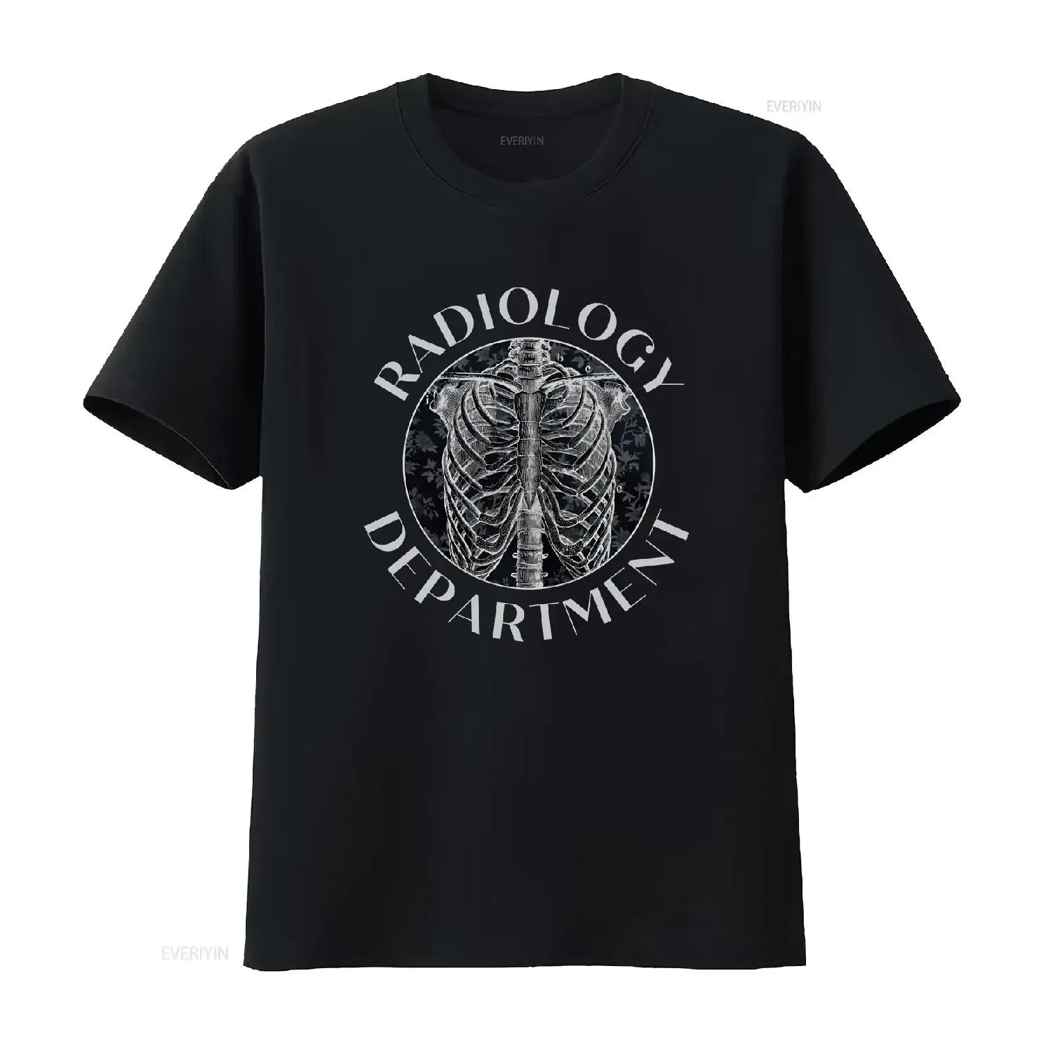 Radiology DepartmenT T Shirt Rad Tech Grad s TechnologisT Retro Style Skeleton vintage Washed Stretched Comfortable fashion S чёрный