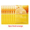 8pcs Face Mask Natural Fruit Plant Moisturizing Oil-Control Blueberry Orange Strawberry Rose Facial Masks Skin Care Cosmetics