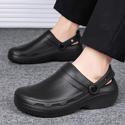 Sommer Herren Sandalen Casual Hausschuhe Wasserdicht Ölbeständig Krankenschwester Kochschuhe Atmungsaktiv Leicht Garten Sandalen Strand Aqua Schuhe