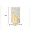 Acrylic Flameless Candle Flameless Battery-Operated Candle Elegant Flickering Candle  Holiday Party