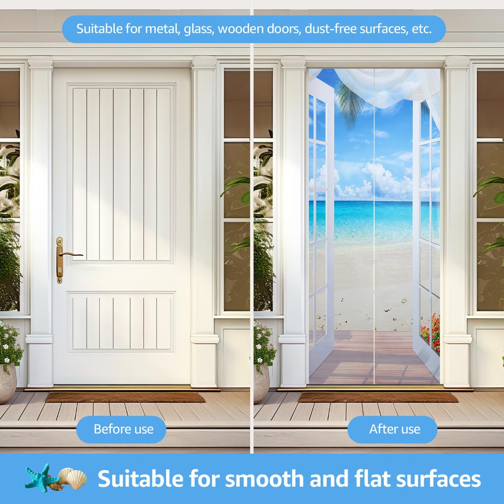 Dörrmural Klistermärke Lätt att Använda Dörrdekor Klistermärke Vattentät Dörraffisch Dammtät Dörrtapet Avtagbar Vinyldörr