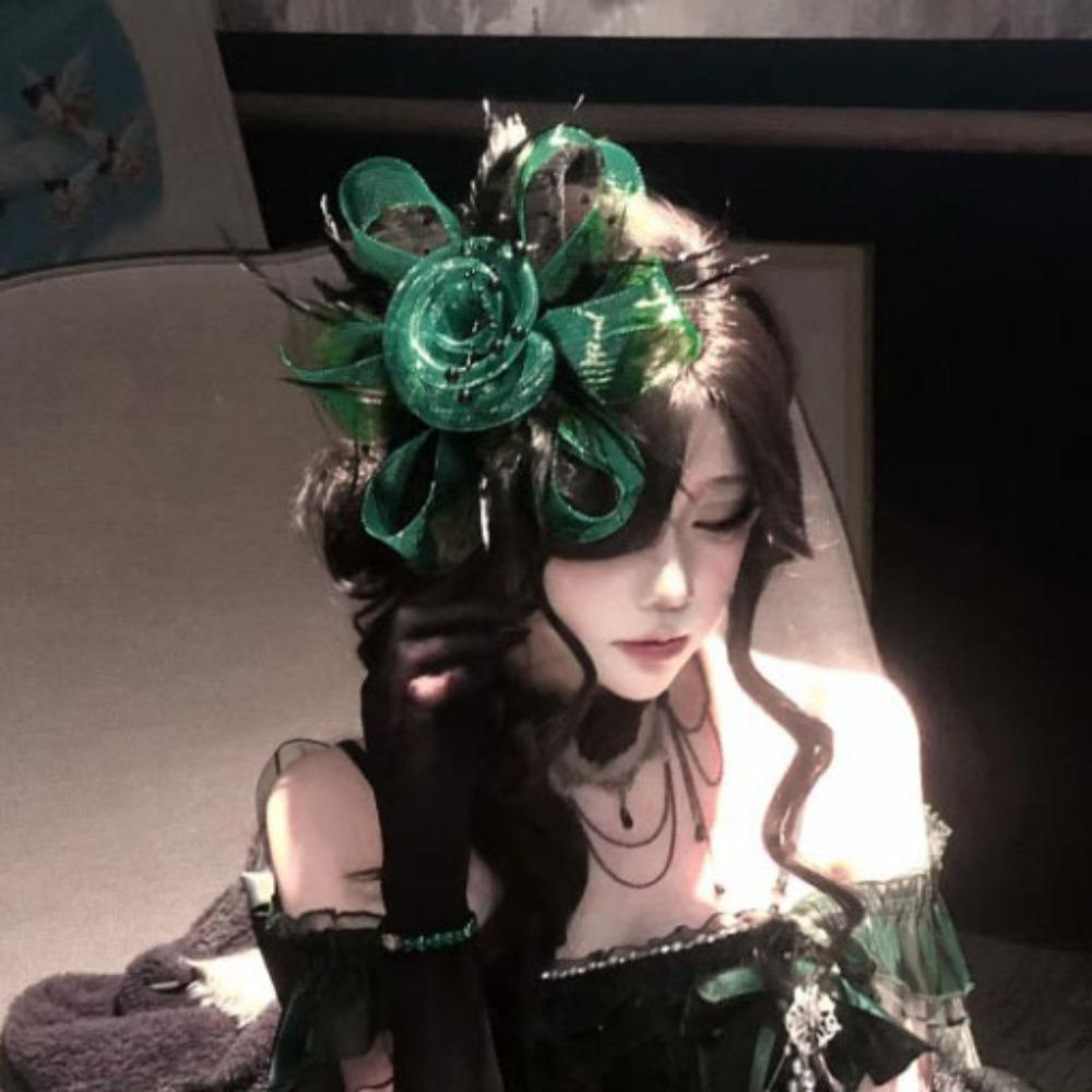 Sweet Feathers Fascinator Hat Flower Funeral Headdress Fashion Veil Hat Headwear Lady/Bride