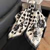 91Cm square scarf silk scarf women's new literary and fashion scarf accessories autumn and winter retro versatile shawl