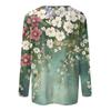 Women's Fashion Casual Round Neck Long Sleeve Printed T-Shirt Top