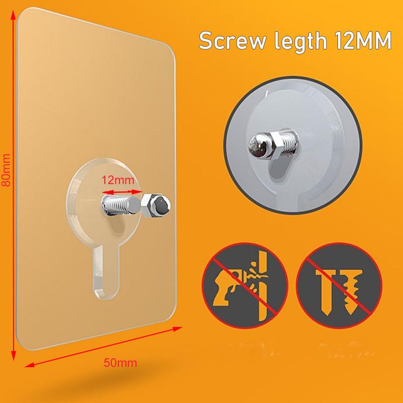 

Самоклеящийся крючок для стены без гвоздей, крючок без следов, без сверления для установки в ванной, душевой, на кухне, для подвешивания 4Pcs