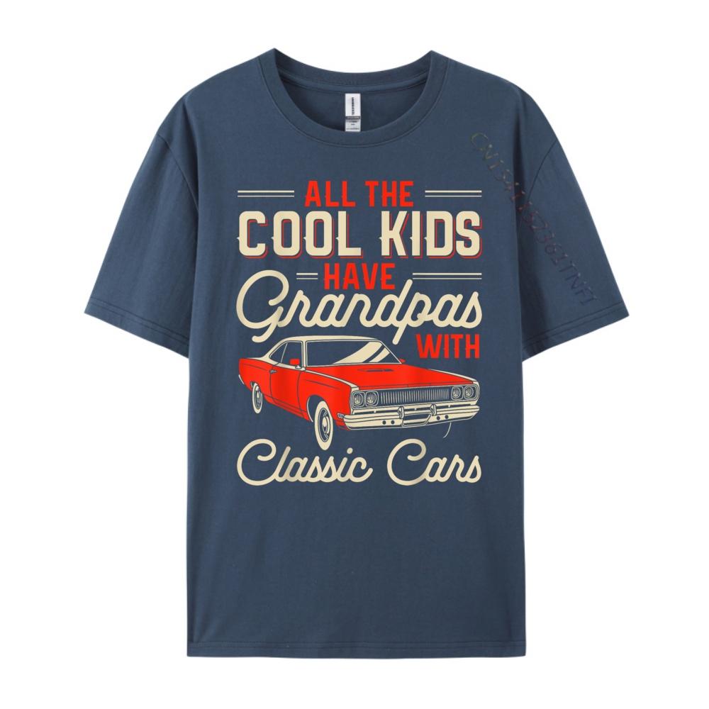 

Grandpas with Classic Cars Funny Old Car Enthusiast Car Guy Graphic Tees Men T Shirt Homme Design 4XL