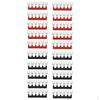 20 Pcs Fork Type Pre Insulated Terminal Block Strip , 6 Slot, Durable