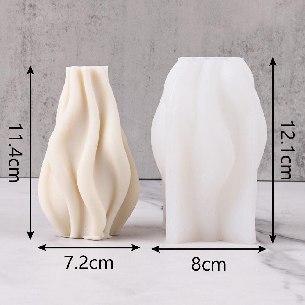 DIY Candle Silicone Mold Making irregular Geometric Waves Mould 3D Shape Resin Epoxy for Handmade Soap Craft Moulds Home Decor