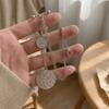 Vintage Vest Suit Chain Decorative Badge Collar Pins Silver Tassel Chain Brooches  Men Shirt