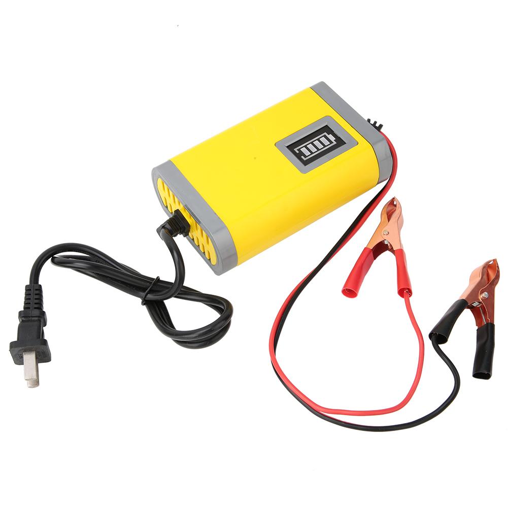 12V Car Vehicle Motorcycle Charger Storage Battery LCD Display Charger