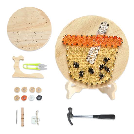 

String Art Kit DIY Fun Creative Craft Milktea Edition Home Wall Decor