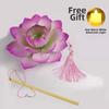 Ancient Style Lotus Lantern Creative Design Elegant Tassel Flower Lamp DIY Material Warm Light Handheld Light Mid Autumn