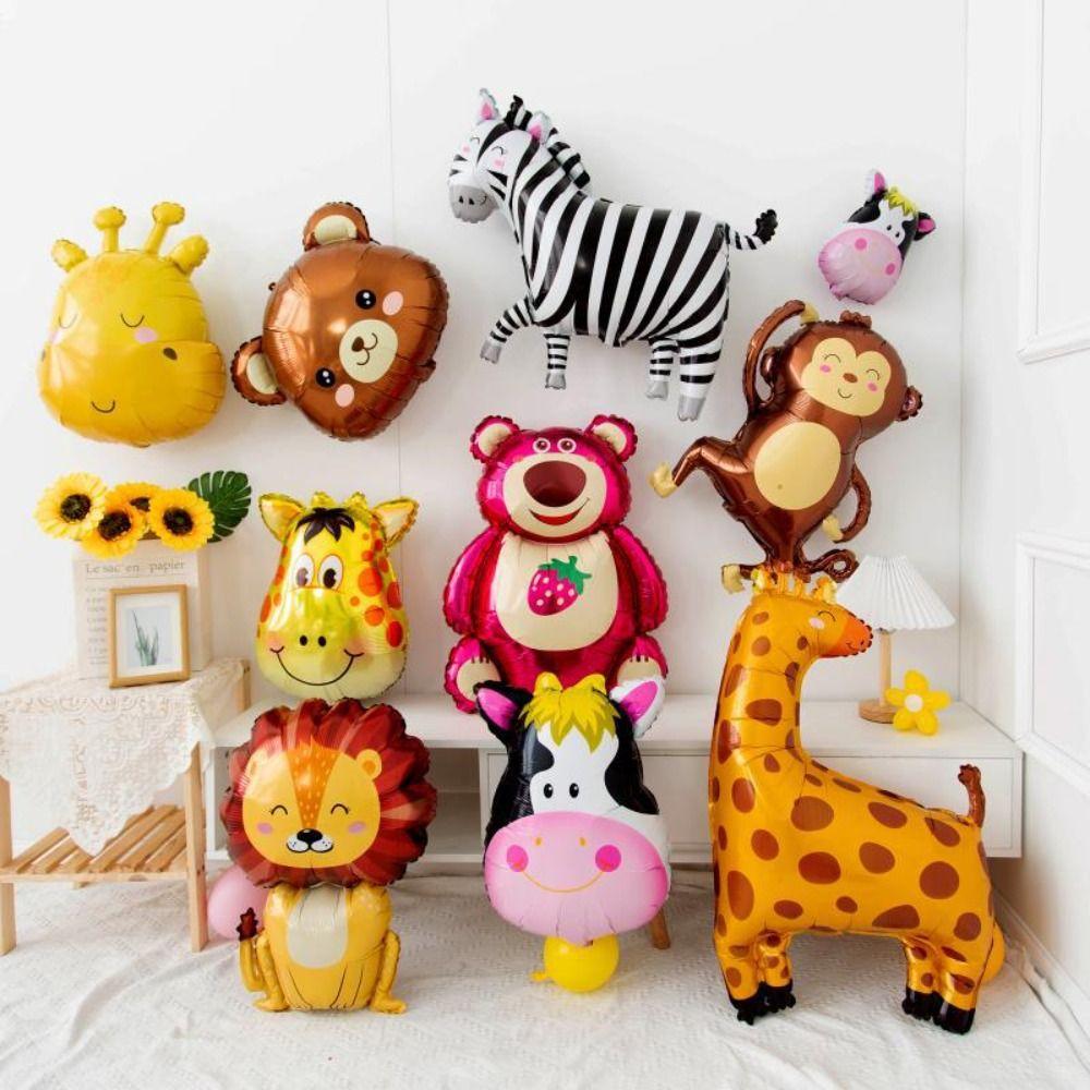 Animal Shape Lion Monkey Elephant Balloon Jungle Animal Balloons  Children's Day