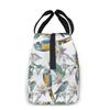 Large Lunch Bag Parrots On Branches Printed Insulated Lunch Box for Women and Men, Portable Lunch Box for Work Picnic Beach