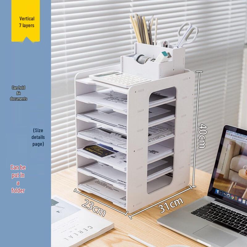 

Miflame 7-Tier Vertical File Organizer