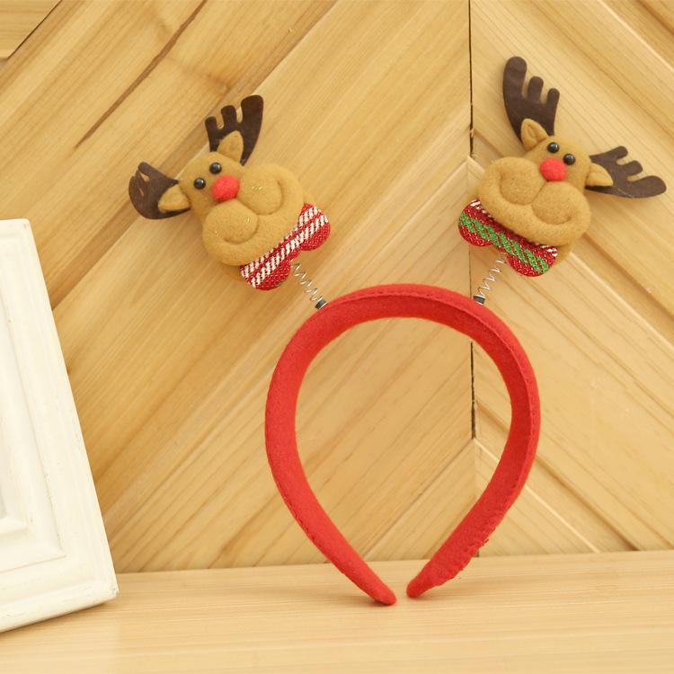 Christmas Decorations Old Man Snowman Deer Headband Christmas Gift Head Buckle Exquisite Christmas Hat Cartoon