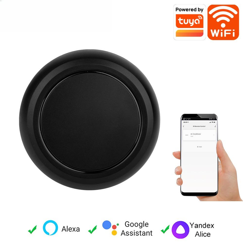 

Универсальный пульт дистанционного управления Tuya Smart WiFi, умный дом, инфракрасный, радиочастотный пульт дистанционного управления чёрный